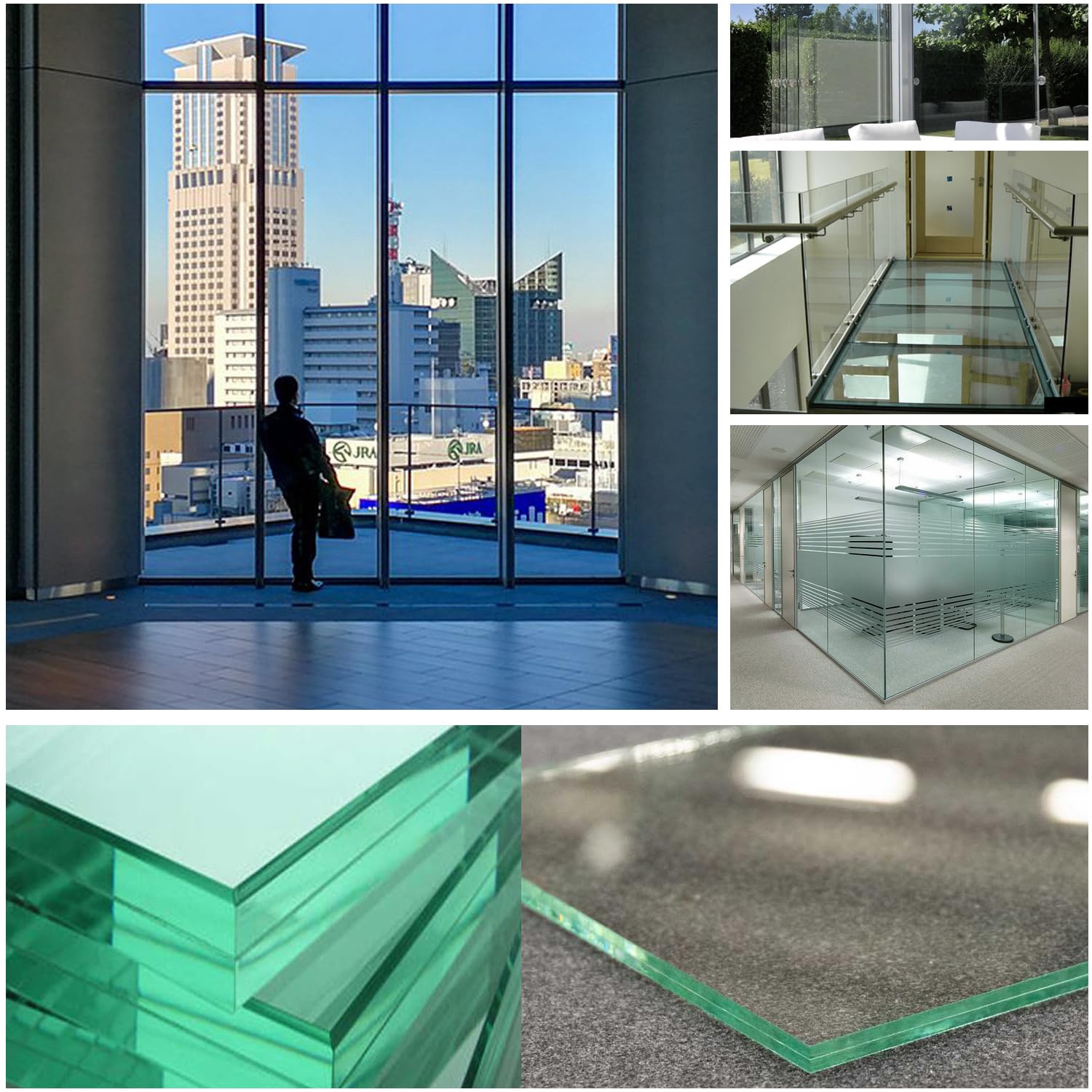 Maßanfertigung von VSG Verbundsicherheitsglas für Größen von 40x40cm bis 100x200cm - klares und mattes VSG aus Floatglas für Fenster, Türen, Vordächer, Terrassenüberdachungen, Carports (Klar, 8,76mm)