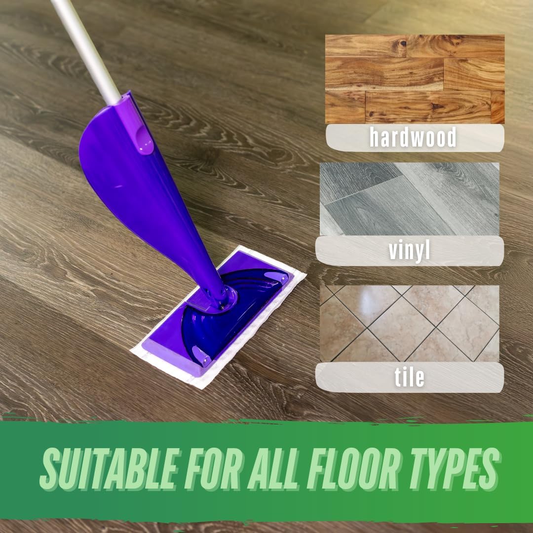 Home Harmony Basics Wet Jet Refill Pads, 120 Count, Compatible with Swiffer WetJet Mop, Disposable Spray Mop Pad Refills, WetJet Replacement Pads, Eco-Friendly (Packaging May Vary)