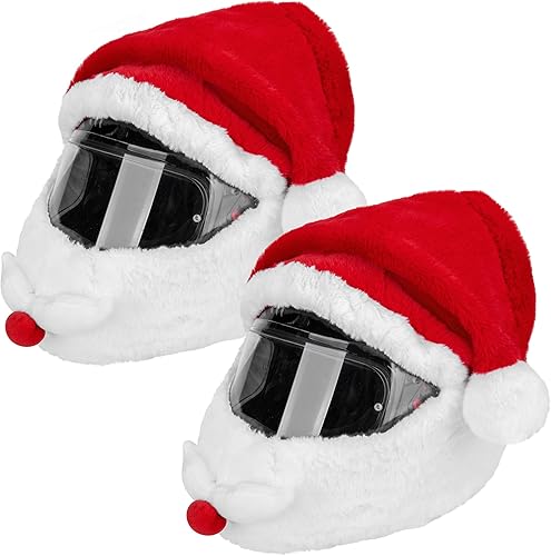 Funda para casco de motocicleta de Papá Noel, cubierta de casco de Navidad, accesorios de decoración para hombres