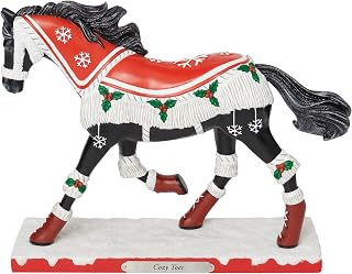 Enesco The Trail of Painted Ponies Christmas Cozy Toes Figurine, 7.3 Inch, Multicolor