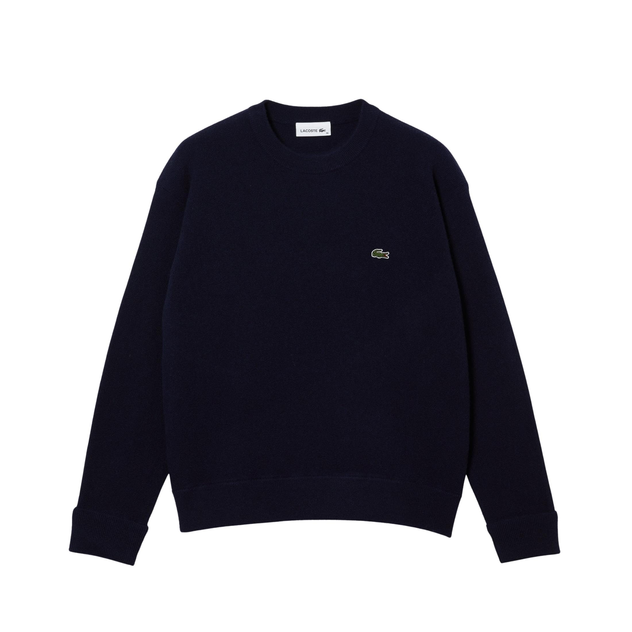 

                                                    Lacoste Women's Relaxed Fit Carded Wool Moss Stitc