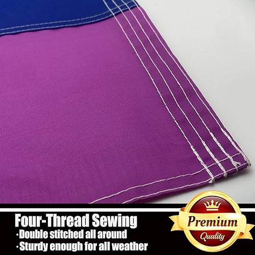 Miniatura 5 de Progress Pride - Bandera arcoíris de 3 x 5 para exteriores, rayas cosidas 210D, LGBTQ, gay, lesbiana, bisexual, transgénero, todo ingusvo progresivo