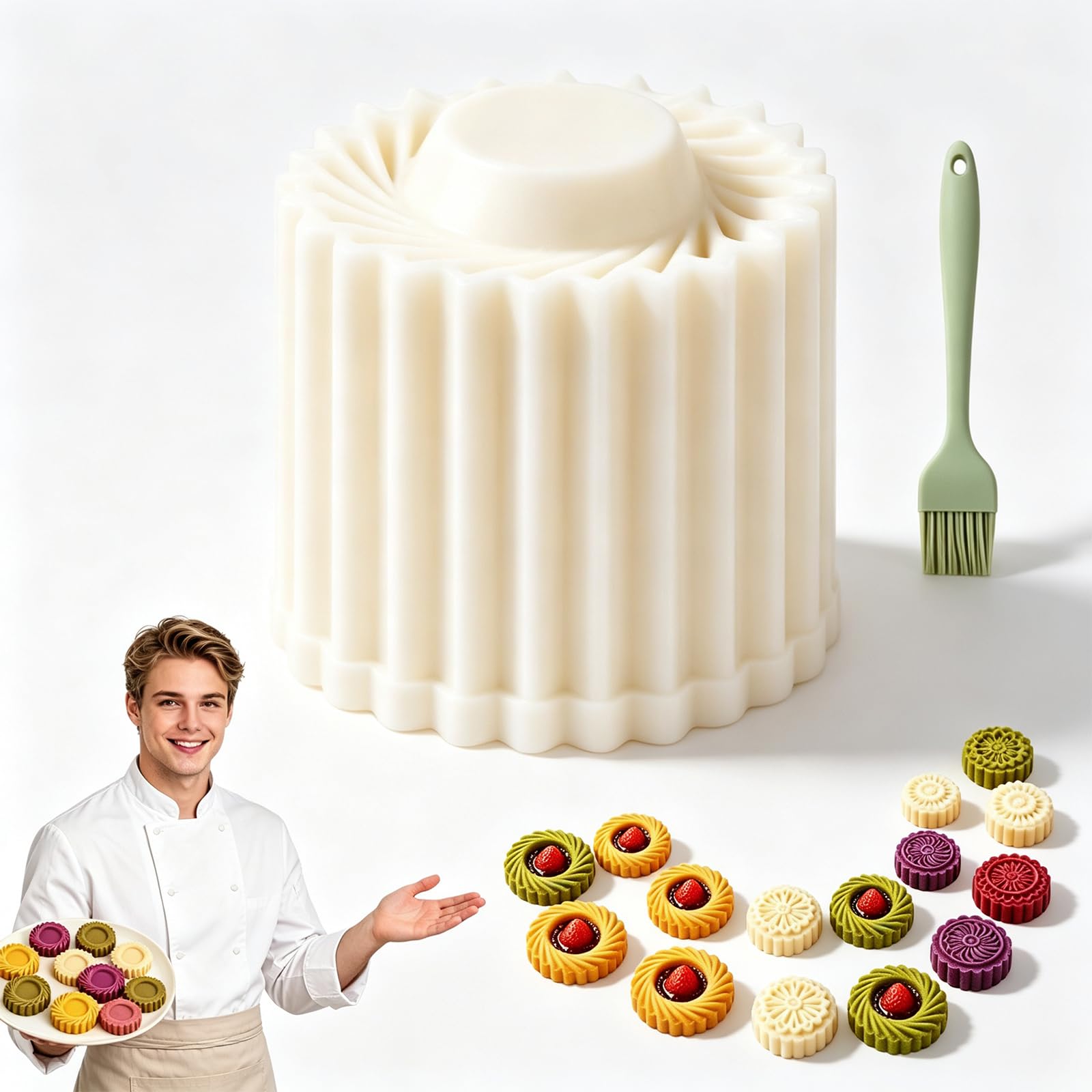Creative Double-Ended Pastry Mold, Pastry Mould Press for Baking (1pc)