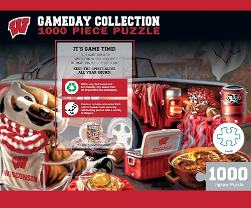 Miniatura 3 de Masterpieces NCAA-Teams Unisex-Adult 1000-Piece Gameday Tailgate Puzzle