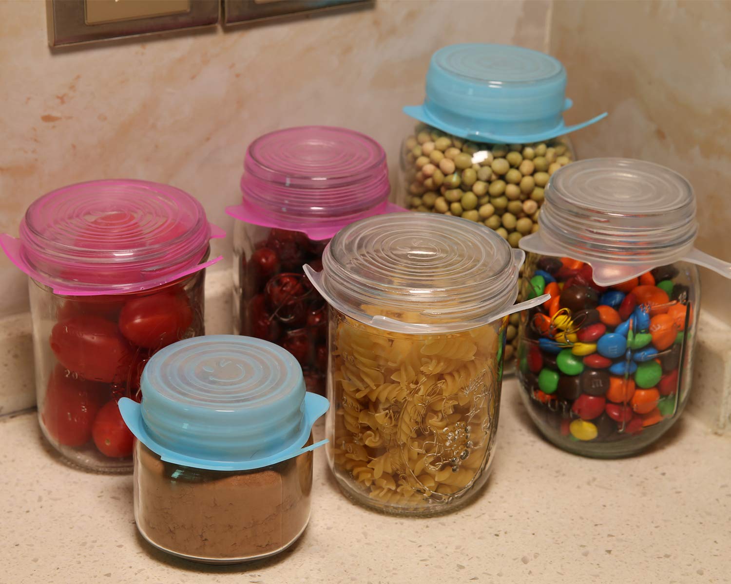 Emballage Alimentaire,Couvercles En Plastique Jetables Pour Conserver Les Aliments Frais Dans La Cuisine,couverc- 400pcs[A406] - Maison