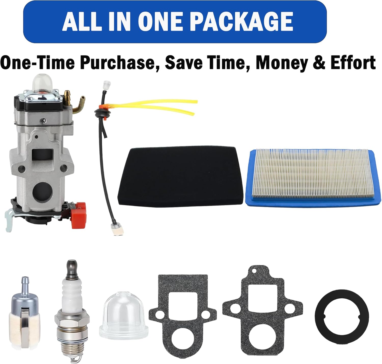 PB8010 Carburetor Air Filter Kit Compatible with Echo PB-8010 PB-8010T PB 8010H PB-9010 PB-9010T PB-9010H Shindawa EB810 EB810RT EB910 EB910RT Leaf Blowers A021004920 WYAB-1