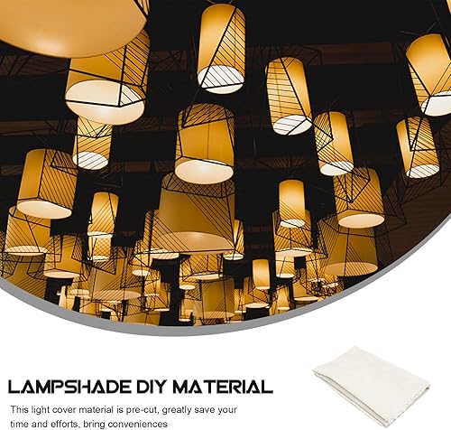 Miniatura 4 de Gadgets para el hogar, material de pantalla de estireno, rollo de estireno, hojas de cubierta de luz precortadas para lámpara de tambor redondo DIY