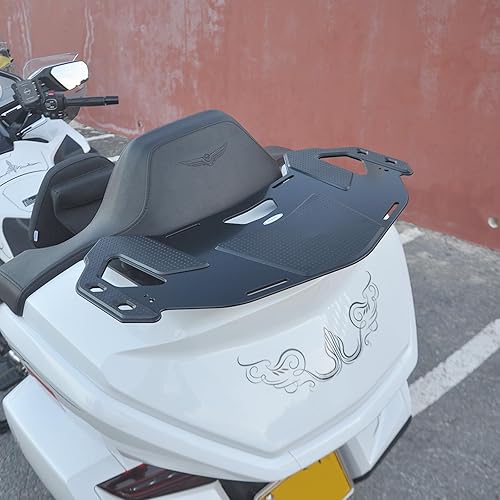 Miniatura 9 de Panical Estante de almacenamiento para maletero trasero negro, estante de almacenamiento ampliado para Honda Gold Wing GL1800 2021-2024 almohadillas