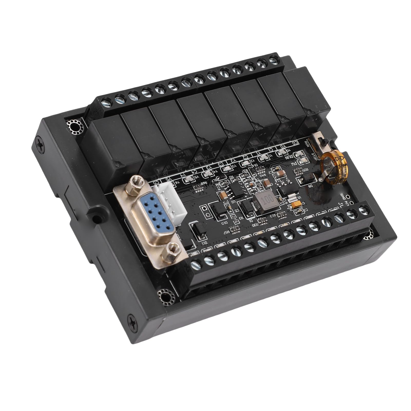 Wakects Płyta PLC, Przemysłowy Programowalny Sterownik Logiczny z Modułem wyjść Przekaźnikowych, 32-bitowy MCU do Sterowania automatyką