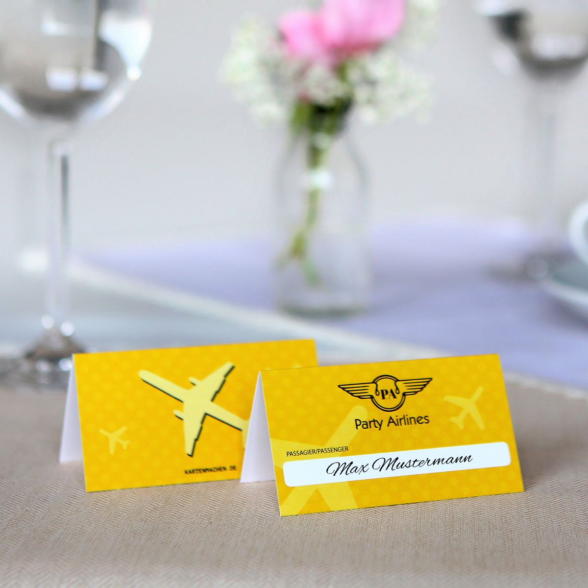 YAANBUNB 50 Stk Tischkarten Sitzplatzkarten Hochzeit Platzkarten
