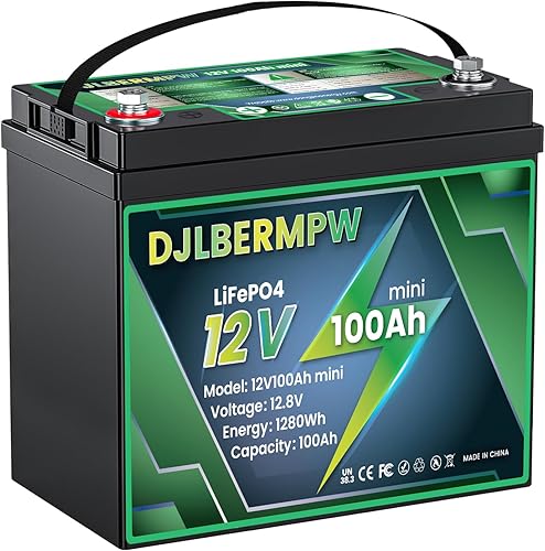 Miniatura 18 de Batería de litio LiFePO4 de 48V 100Ah, batería de carrito de golf de ciclo profundo 8000+ de 48V, BMS de 100A integrado de 5120W de potencia,