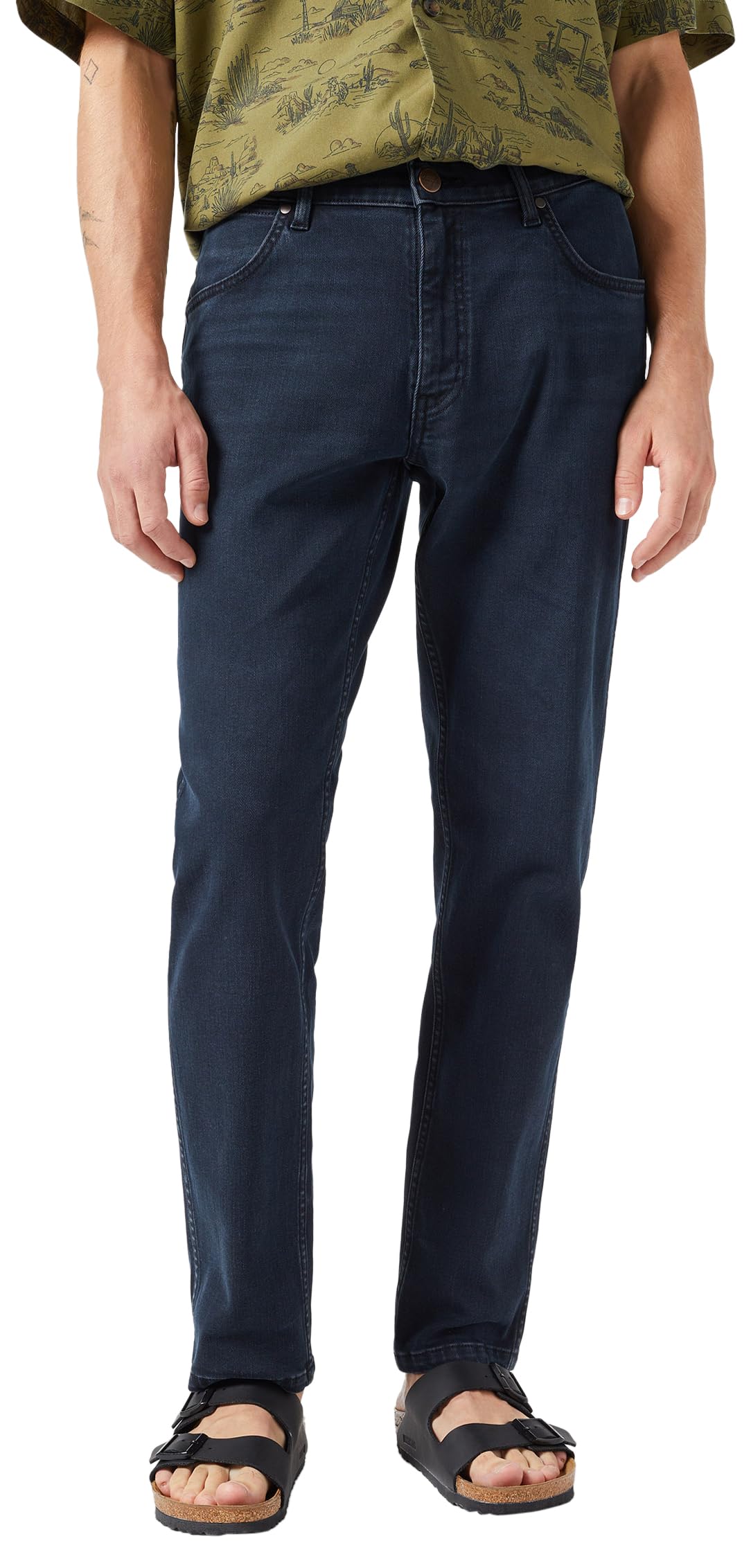 WRANGLER - Mens Jeans - Tapered Fit - River - Cloudy Skies