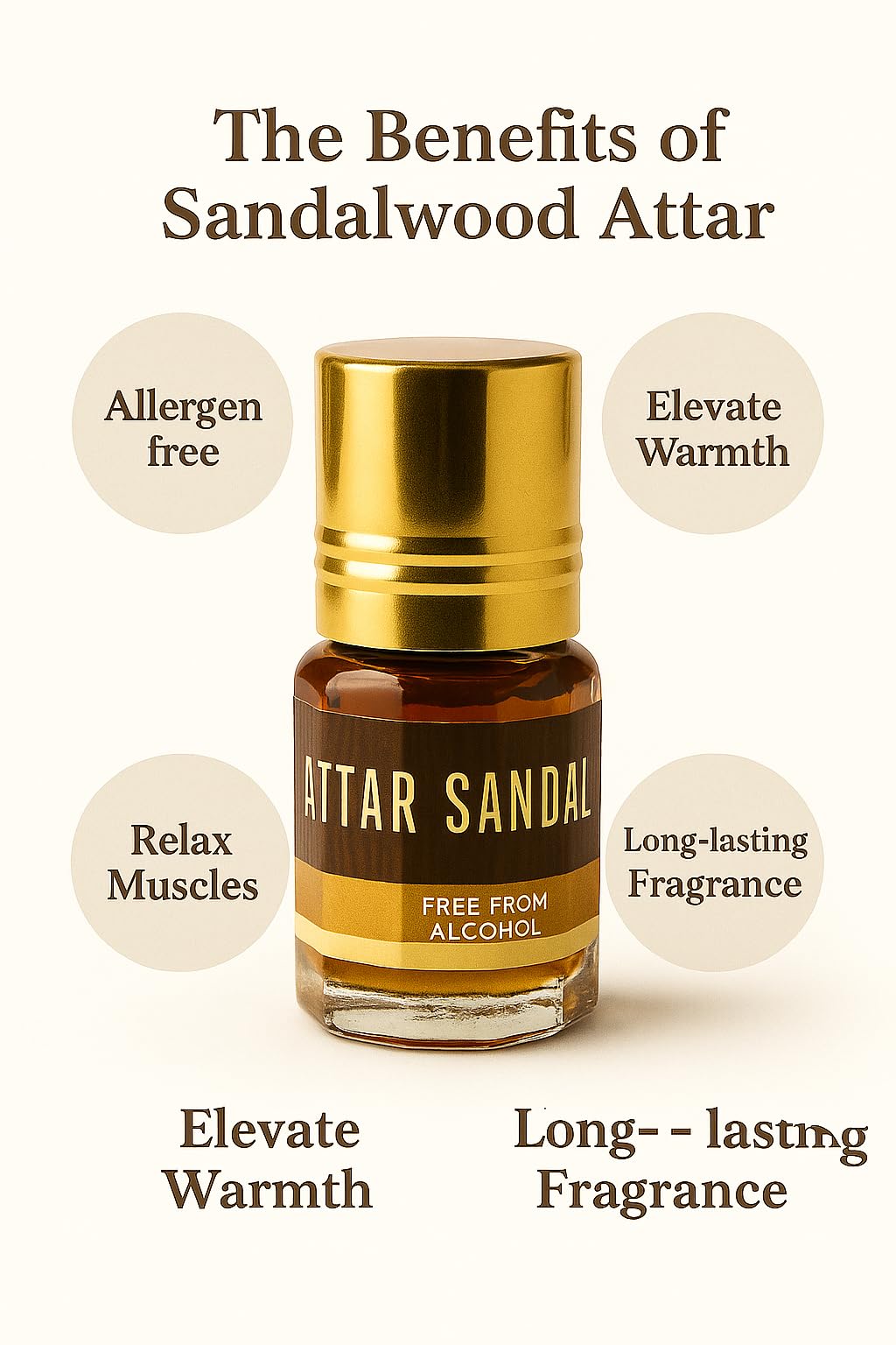 Mysore Cauvery Sandalwood Attar Perfume | Pure & Natural Indian