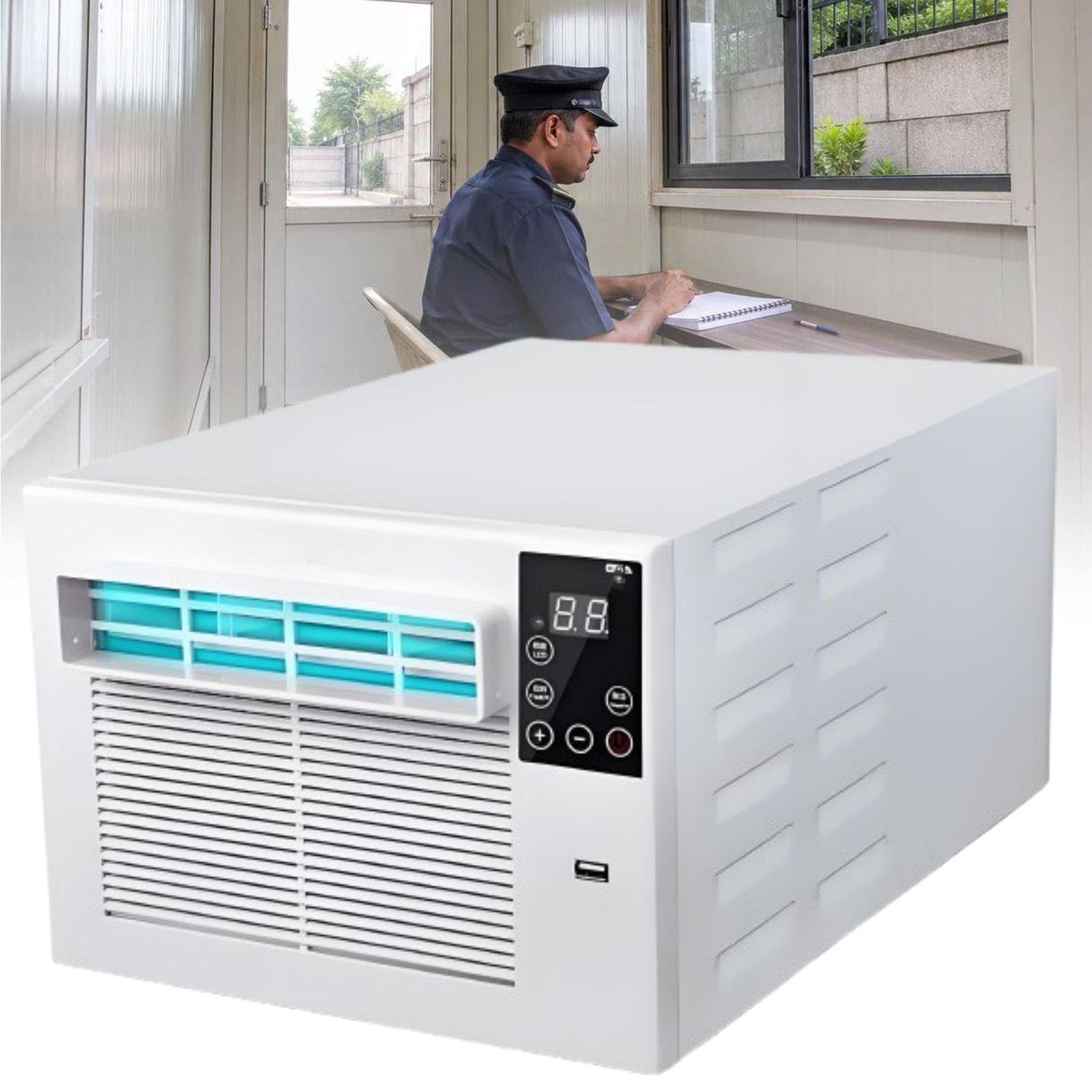 MhWrughts Compact Portable Air Conditioner, 1881 BTU Small Room Air Conditioner, 550W Fast Cooling Dehumidifier, Personal AC for Bedroom, Dormitory, Security Booth