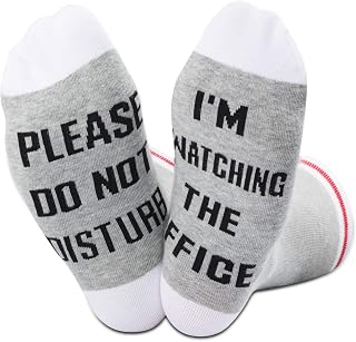 TSOTMO TV Show Lover Gifts Please Do Not Disturb I’m Watching The Office Socks Funny Socks for The Office Fans