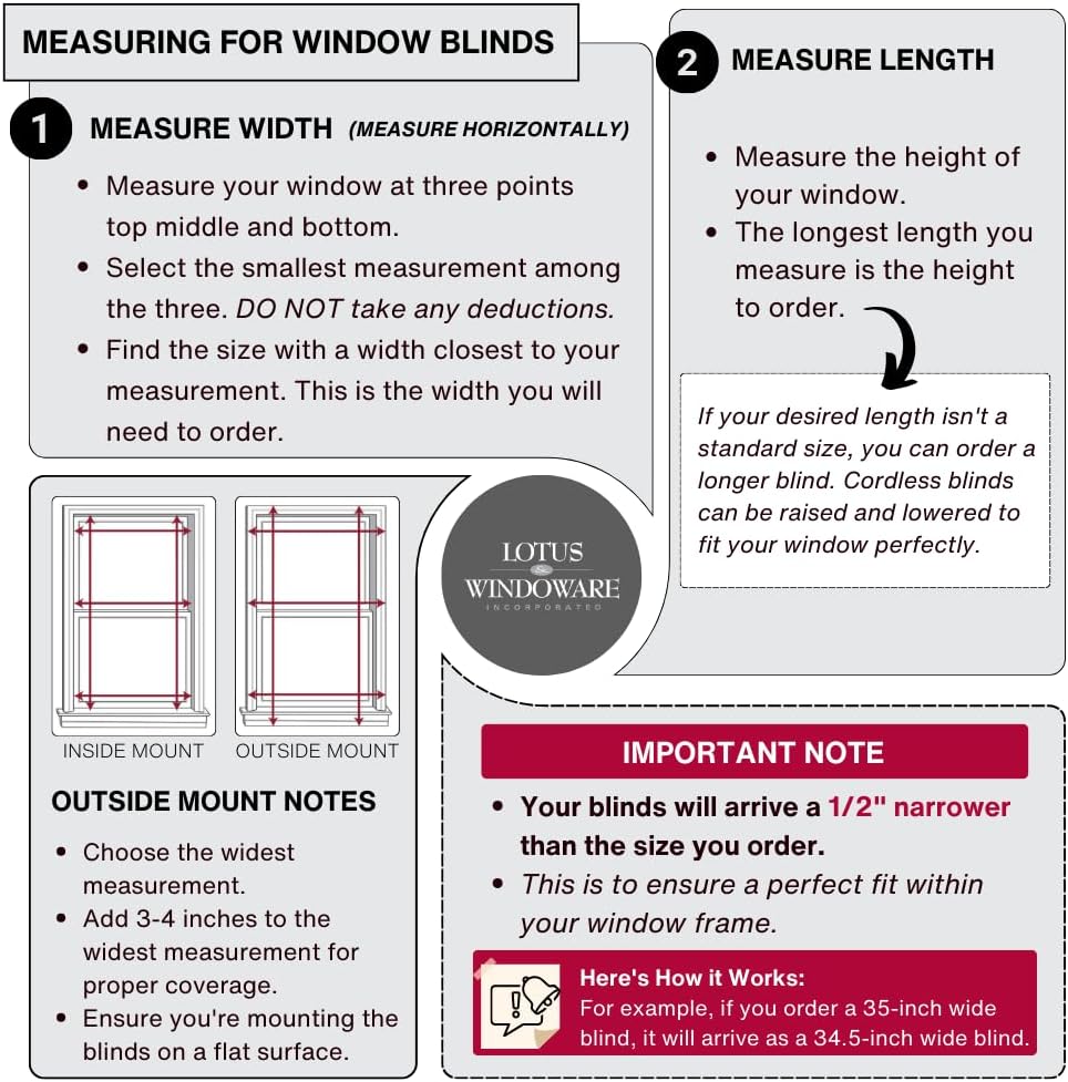 Lotus Windoware Cordless, 2 Inch Faux Wood Blind, 46.5 Wide x 60 Long, Window Blinds, Blinds Shades, Blinds for Indoor Windows, Embossed, Bright White Lotus Windoware Cordless, 2 Inch Faux Wood Blind, 46.5 Wide x 60 Long, Window Blinds, Blinds Shades, Blinds for Indoor Windows, Embossed, Bright White