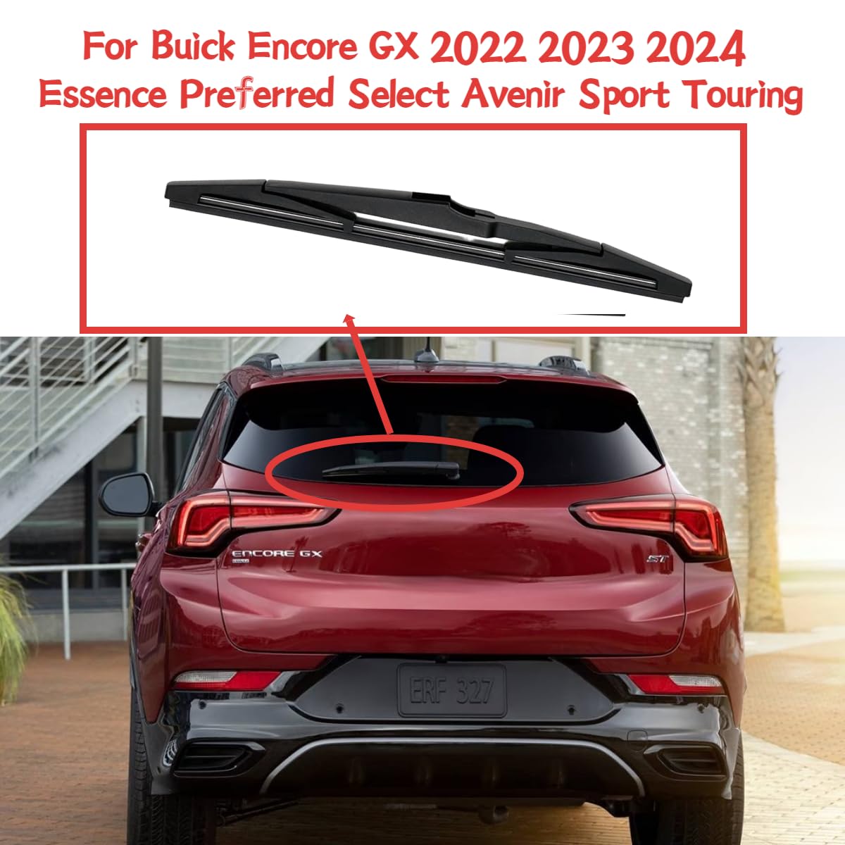 Amazon.com: rear wiper blade For Buick Encore GX 2022 2023 2024