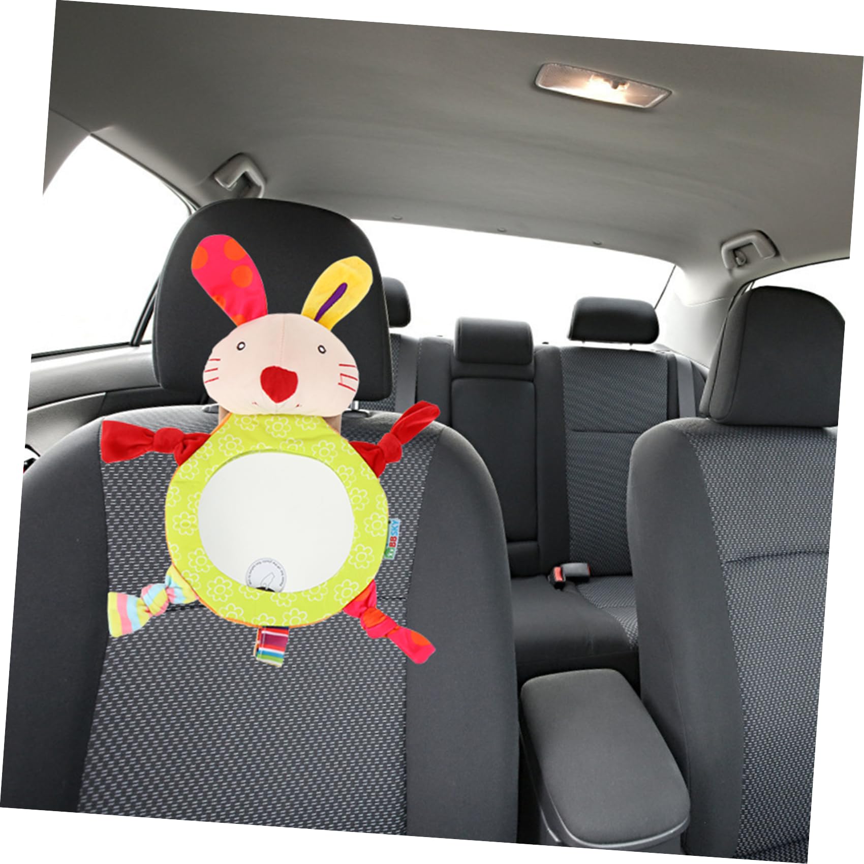 UPKOCH 2piezas Espejo Retrovisor Infantil Diseño De Conejo Espejo De Observación Para Asientos Traseros De Coche Seguridad Para Bebés Fácil Instalación Para Cuidado Del Niño