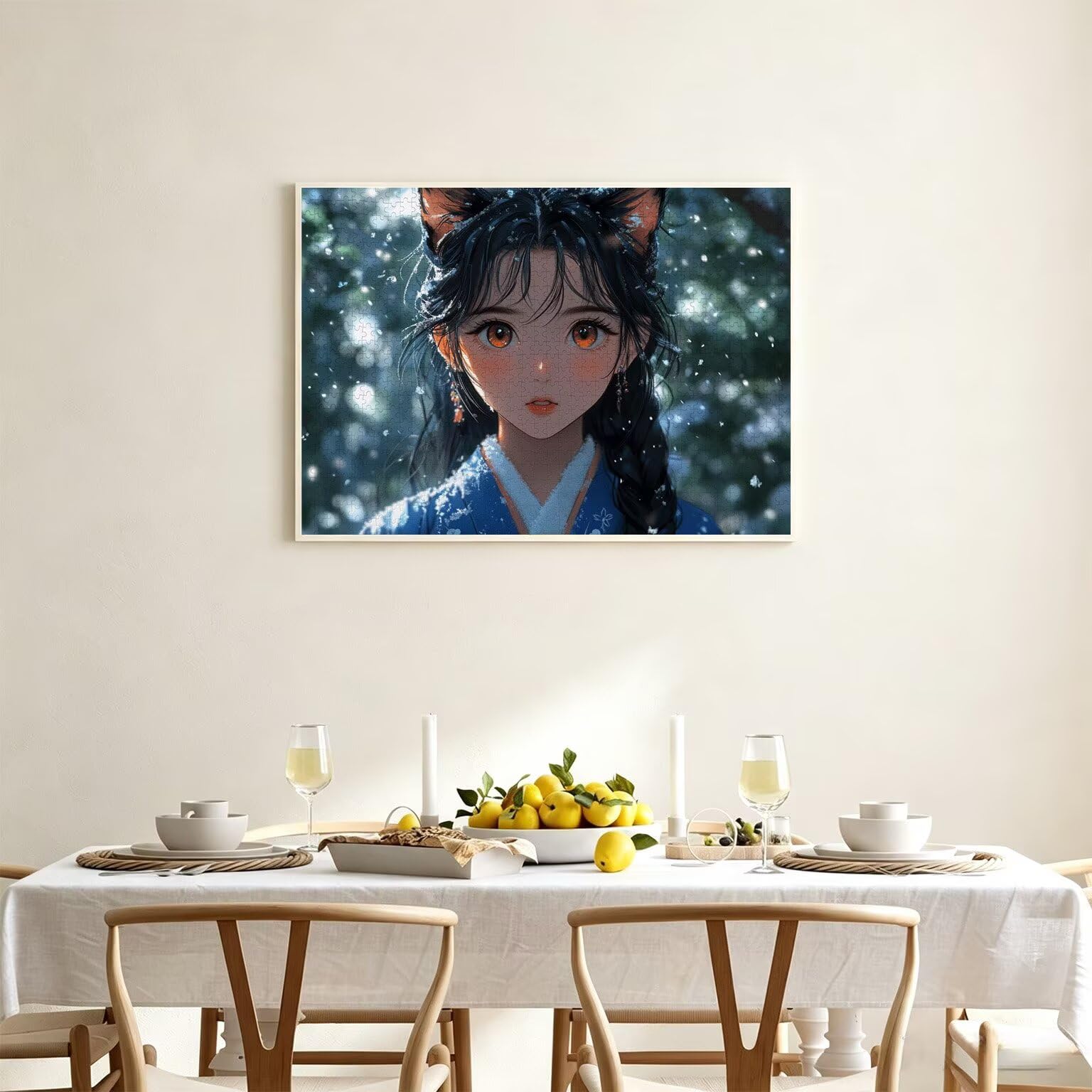 Puzzle 5000 elementów dla dorosłych, gry rodzinne, anime Girl, n-92