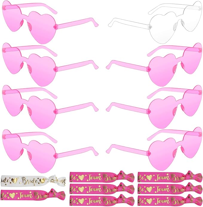 VIKSAUN 16 Pièces Bracelets EVJF Team Bride Or Rose - 14 Team Bride + 2 Bride To Be