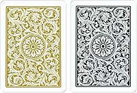 Vista 4 de Copag 1546 Design - Juego de cartas 100% de plástico, tamaño de póquer (estándar) negrodorado (índice regular, 6 juegos)