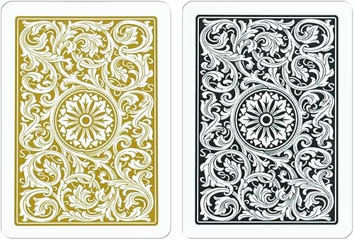 Miniatura 7 de Copag - Juego de cartas de poker de tamaño regular - Index 1546 - 2barajas colores negro y oro