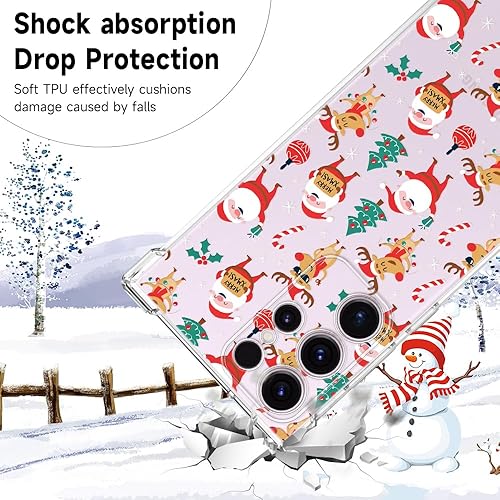 Miniatura 4 de Funda protectora para Samsung Galaxy S23 Ultra Christmas con diseño de alce de Santa Claus para Samsung Galaxy S23 Ultra