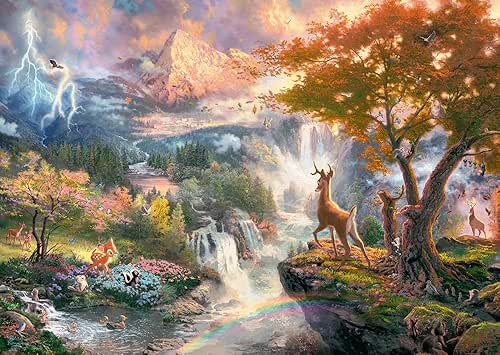 Schmidt Spiele CGS_59486 Thomas Kinkade: Disney - Bambi Puzzle, Multicolor