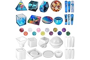 Silicone Resin Molds Kit: Versatile Casting for Resin Crafters