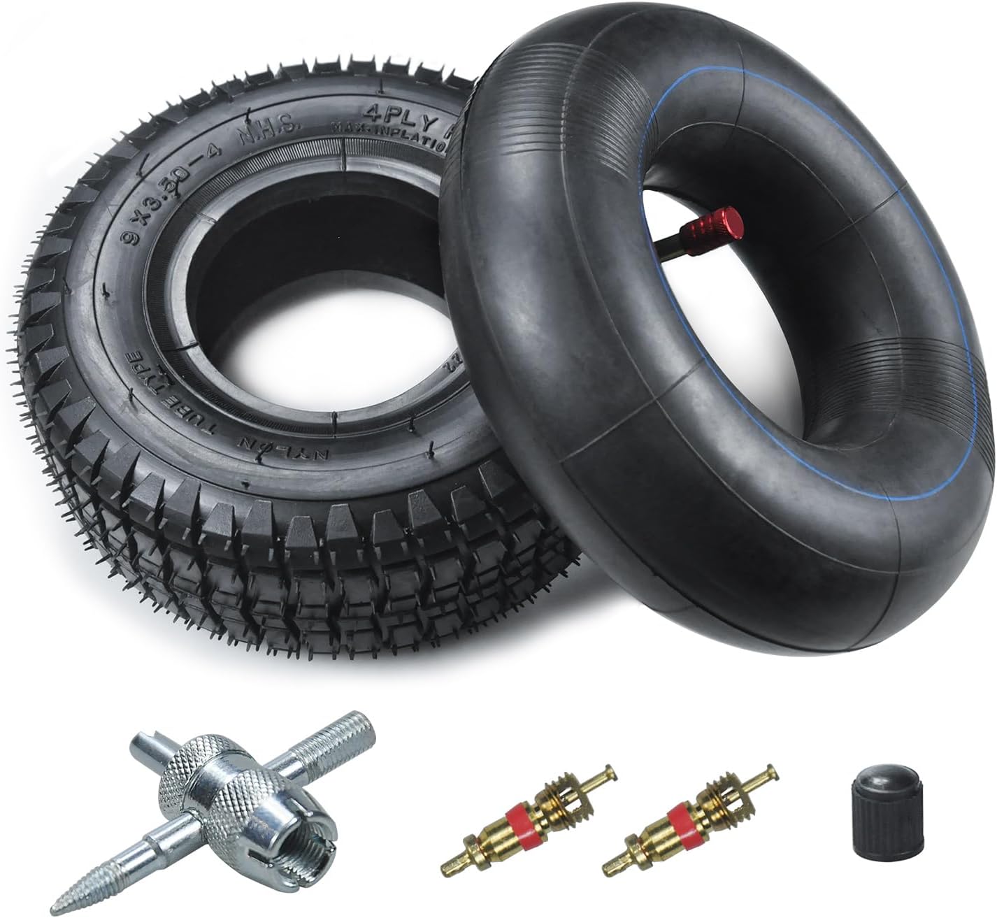 HOLATO 9x3.504 9"x31/2" Tire and Inner Tube for 49cc