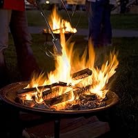 Vista 5 de Stanbroil Poker de fogata para hoguera, palo de 36 pulgadas para chimenea de póquer resistente, acero sólido, accesorios de póquer para chimenea