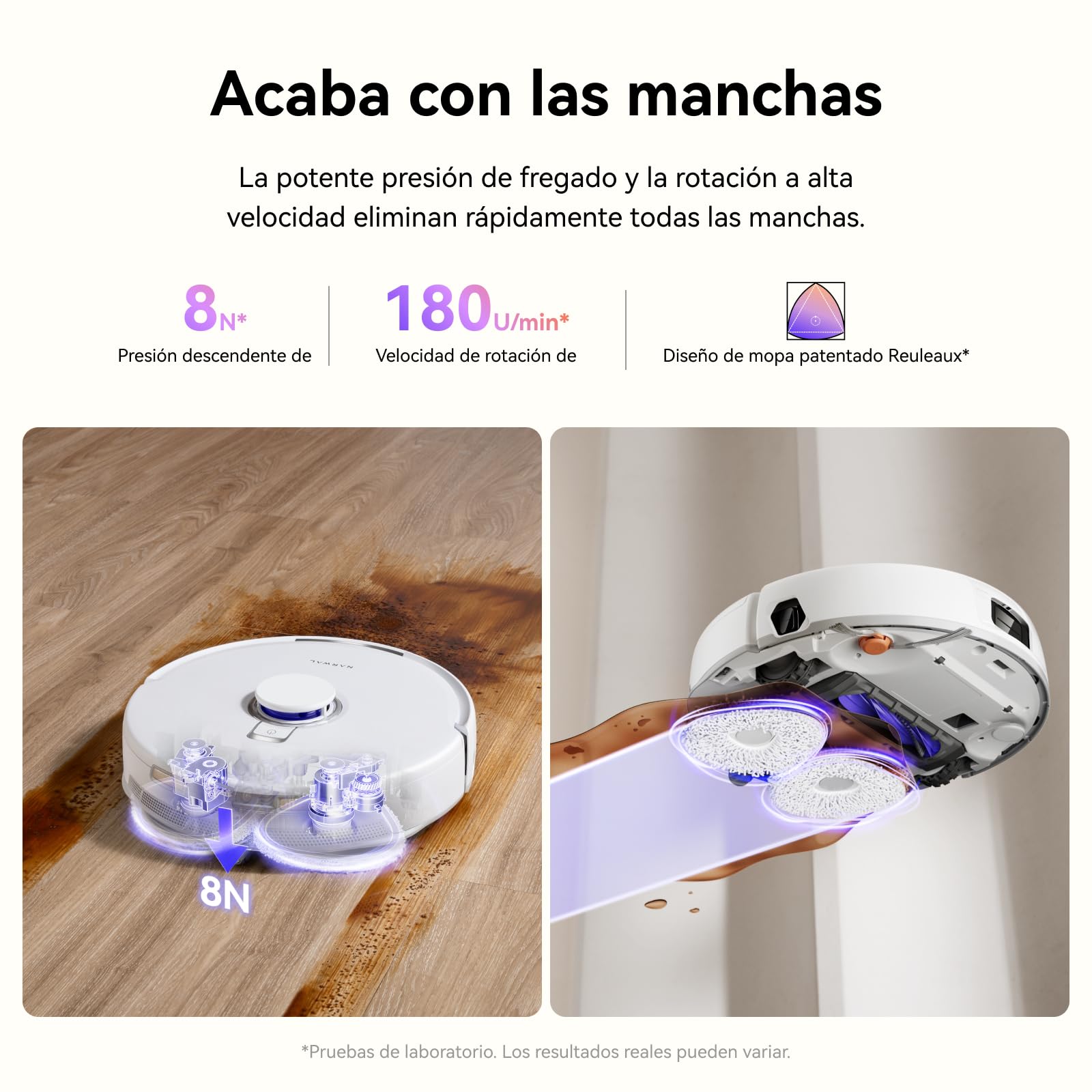 NARWAL Freo X10 Pro Robot Aspirador y Fregona, Sistema sin Enredos | Autolimpieza y Secado, Presión de 8 N, Succión de 11.000 Pa, Lidar, 220 Min de Autonomía, Apto para Alfombras