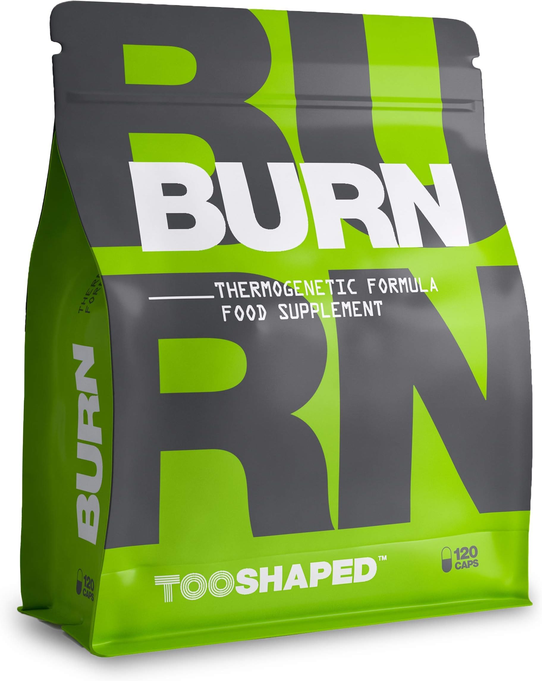 BURN capsules with L-carnitin, green tea, amino acids & Co for men and women, premium quality – 120 capsules from TOOSHAPED