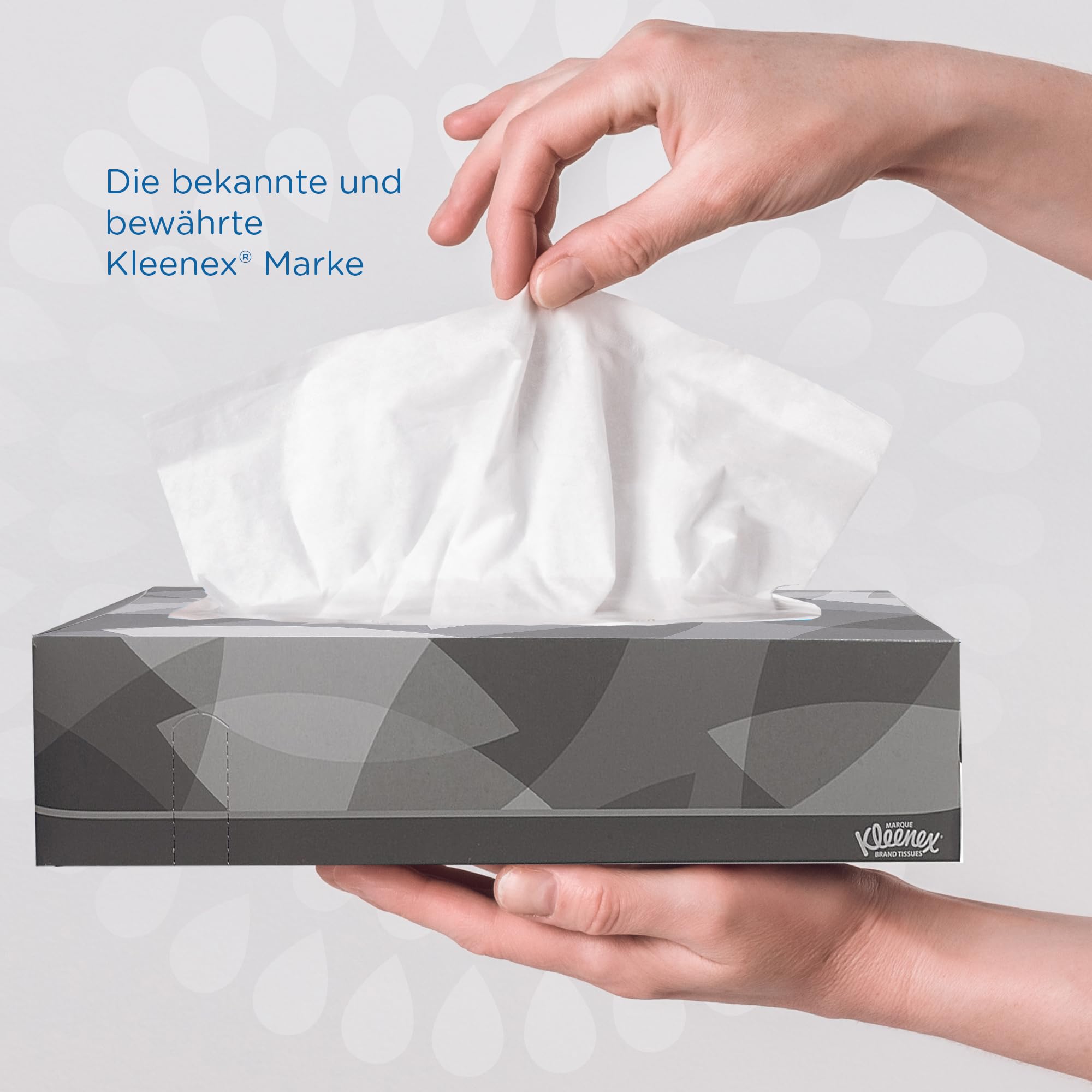 Kleenex Kosmetiktücher 8835, Box mit 2-lagigen weiße Kosmetiktüchern, aus FSC-zertifiziertem Papier, 21 flache Kosmetiktuchboxen x 100 Tücher (insges. 2.100)