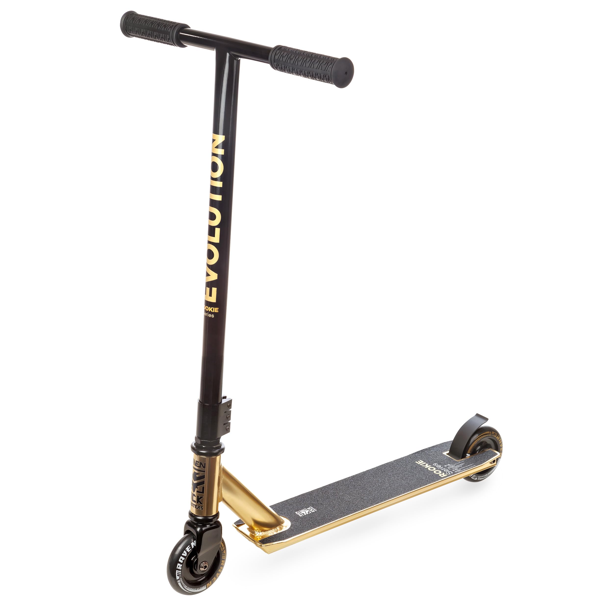 RAVEN Rookie Gold Freestyle Scooter – Stunt/Trick-Kickscooter, 100 mm Räder, ABEC-9