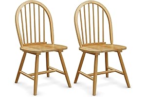 Giantex Wood Dining Chairs Set of 2, Windsor Style Wood Chairs