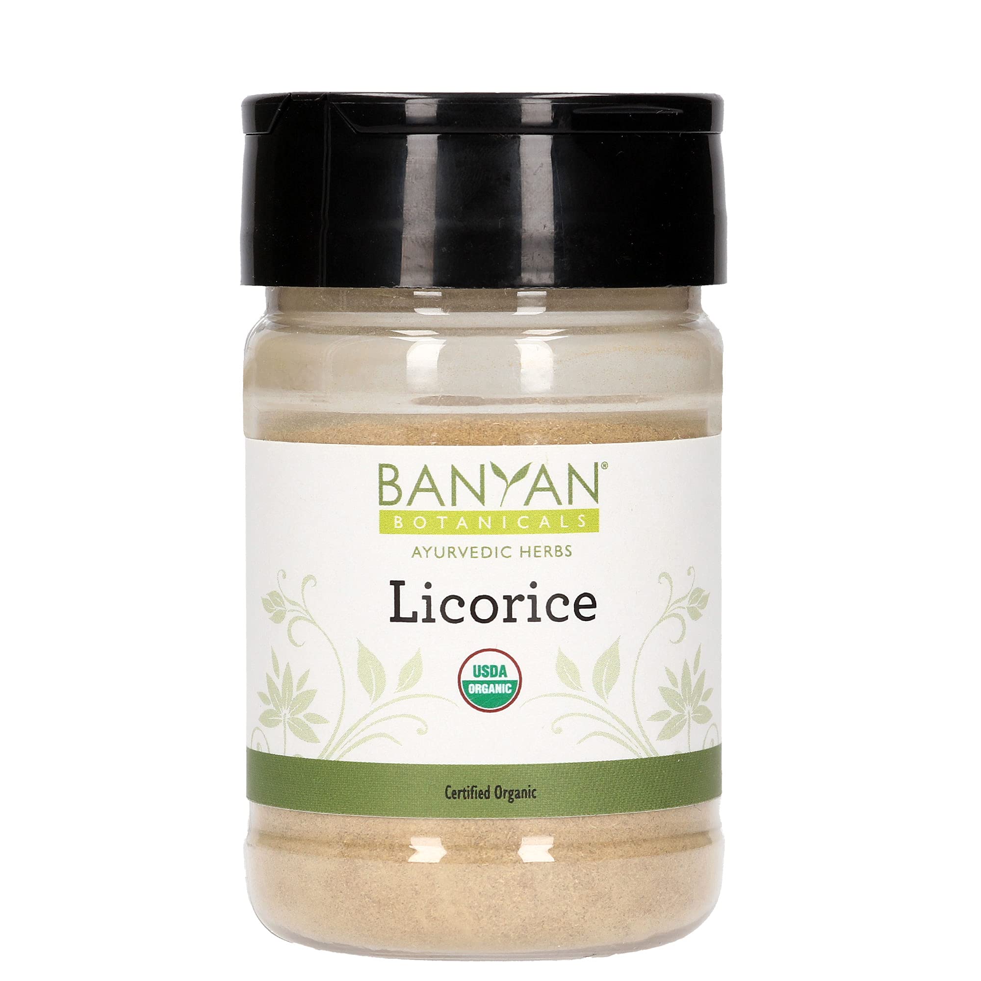 Banyan Botanicals Licorice Root Powder- Certified Organic Spice Jar AD