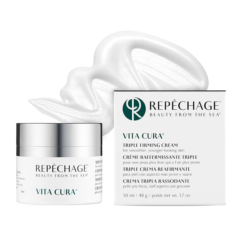 Creme facial e para o pescoço Repechage Vita Cura com Matrixyl 3000, Marine Biopeptide e extratos botânicos, 50 mL