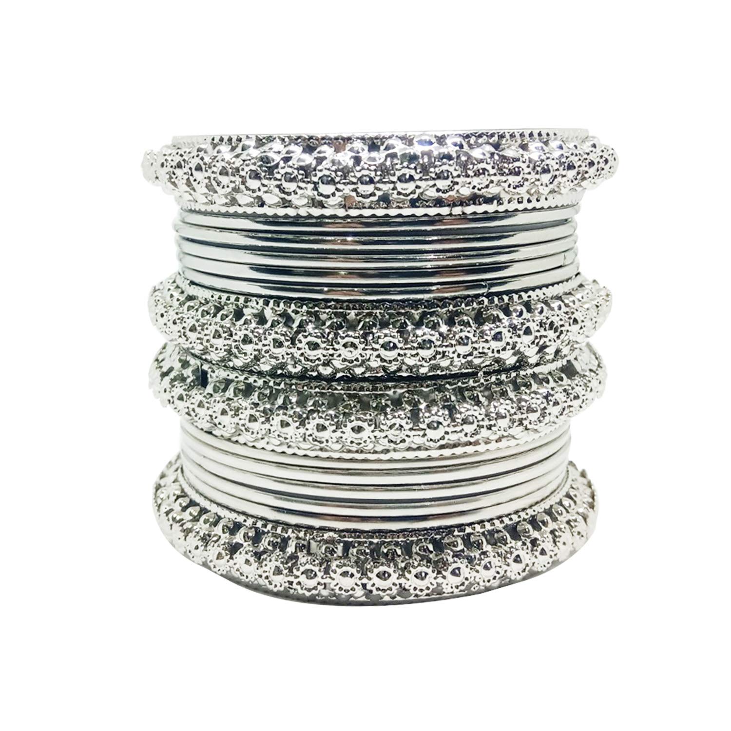 See full amazon price history chart for CHRISHAN Silver Plated Ethnic Kada Chudi Metal Bangle Set For Women And Girls CHRISHAN Silver Plated Ethnic Kada Chudi Metal Bangle Set For Women And Girls (B08PPZ9MMQ) Amazon Price History, Amazon Price Tracker