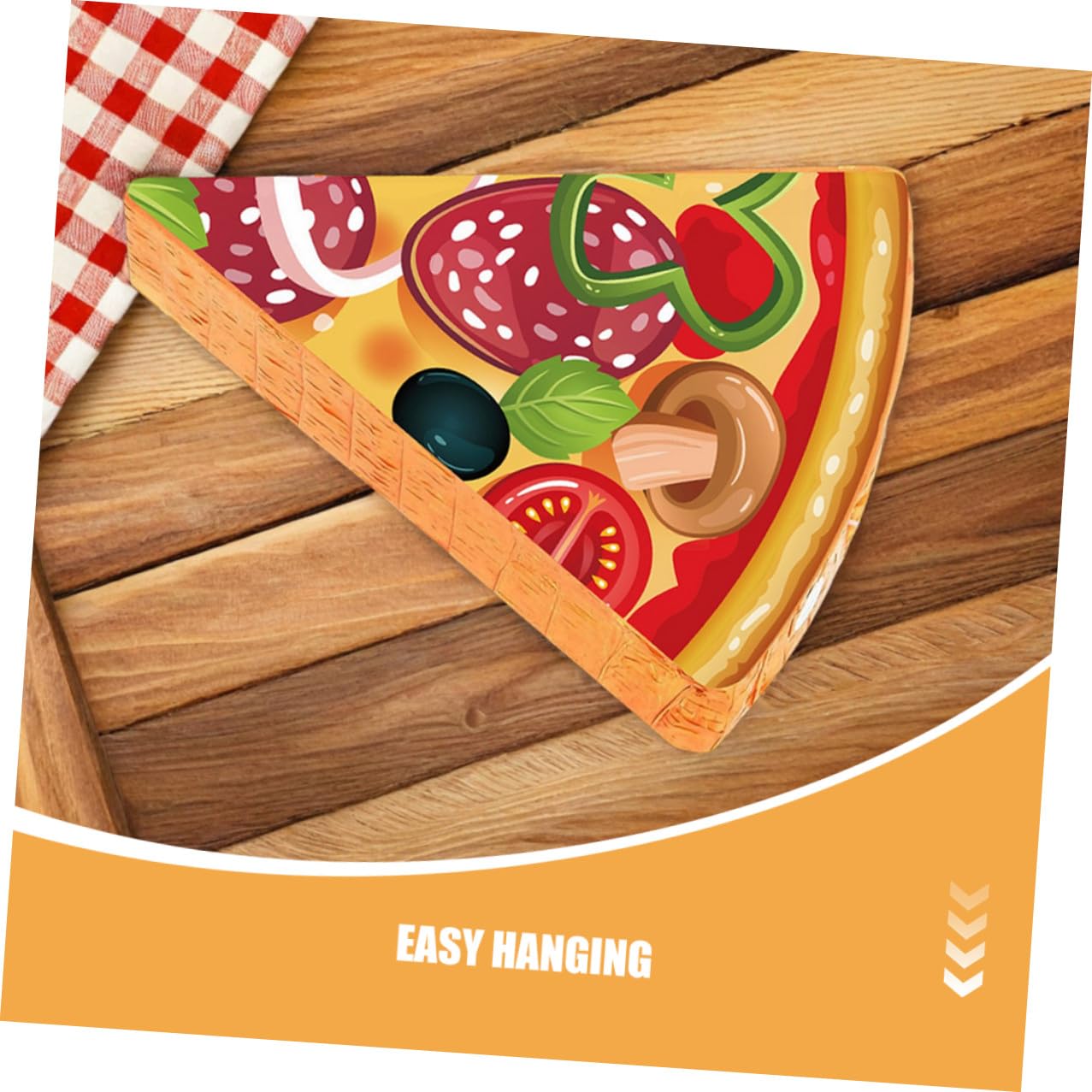 Piñata Tema Cibo con Fette di Pizza Completo per Feste di Compleanno con Benda e Bastoncino Decorazione Durevole per Feste di Compleanno di Cartone