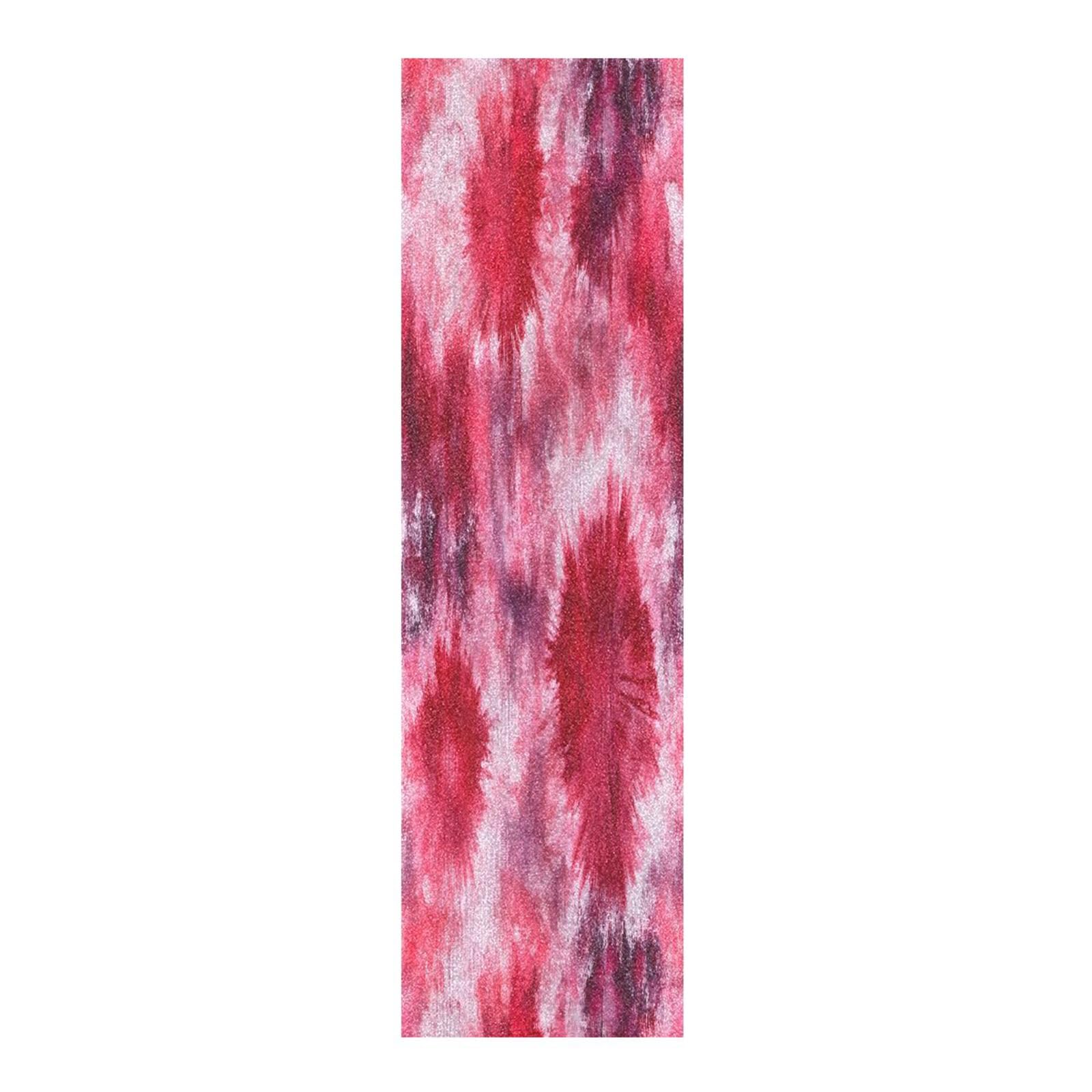 CEBUGI Red Tie-dye Skateboard Grip Tape 44x10in Waterproof Tear-Proof Longboard Grip Tape Bubble Free Non-Slip Scooter Grip Tape for Girls Boys