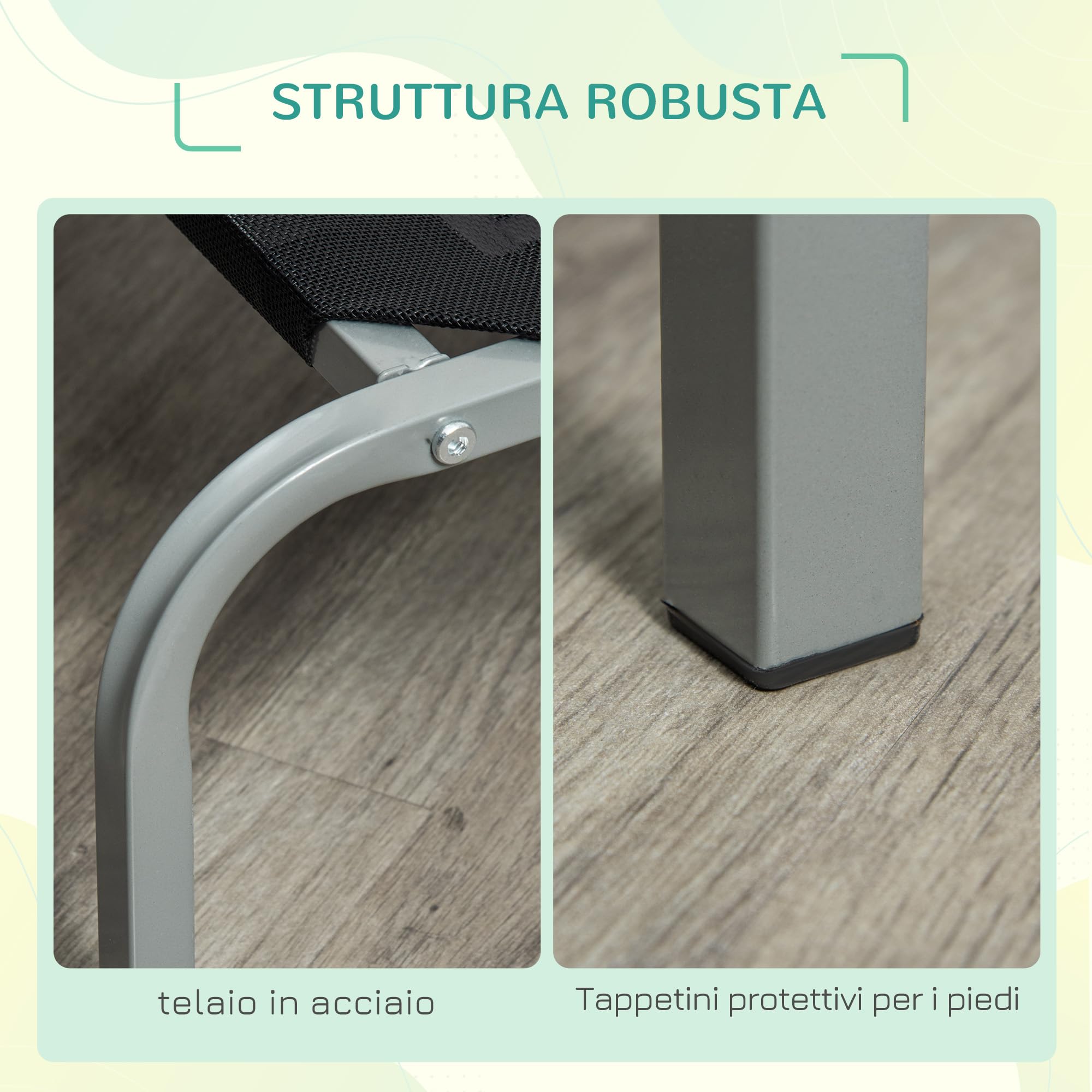 PawHut Cama Elevada para Perros Gatos Transpirable Cama para Mascotas 130x90x20 cm para Dormir Relajar con Marco de Acero para Interior Exterior Negro