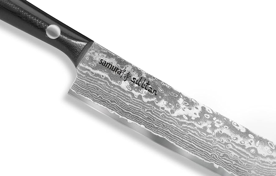 Coltello Samura Tugri Sultan 159 Mm - Lama In Acciaio 61 HRC Con Manico Rosso - 5