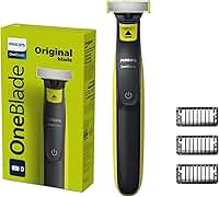 Philips OneBlade: Raspa, Apara e Contorna | Barbeador Elétrico | Para todos os tipos de pele e espessura de pelo | À prova d´água | Aparador de Pelos Masculino | Máquina de Barbear | QP2724/10