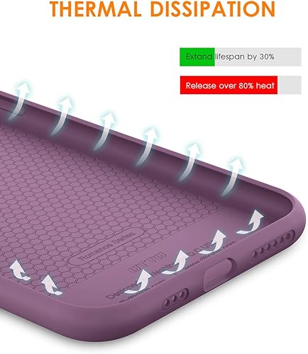 Miniatura 7 de DTTO - Funda de silicona con amortiguación de rejilla de panal para iPhone 11 (2019) de 5.8 pulgadas, serie Romance con cámara mejorada y protección