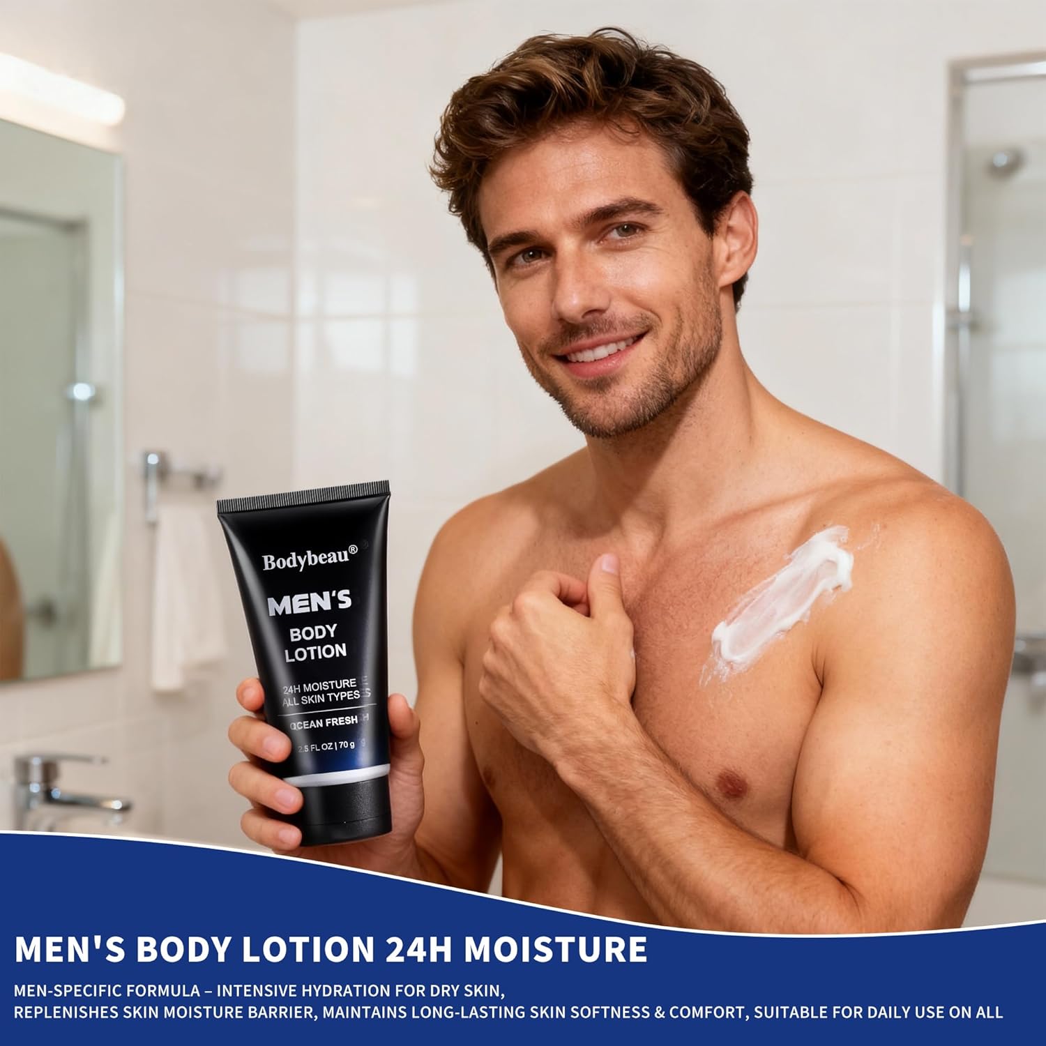 Men's Bath and Body Spa Gift Set - 7-Piece Kit with 3-in-1 Shower Gel, 2-in-1 Handmade Soap and Travel Bag - Father's Day/Birthday Christmas Gifts for Dad, Husband, Boyfriend and Friends - Image 7