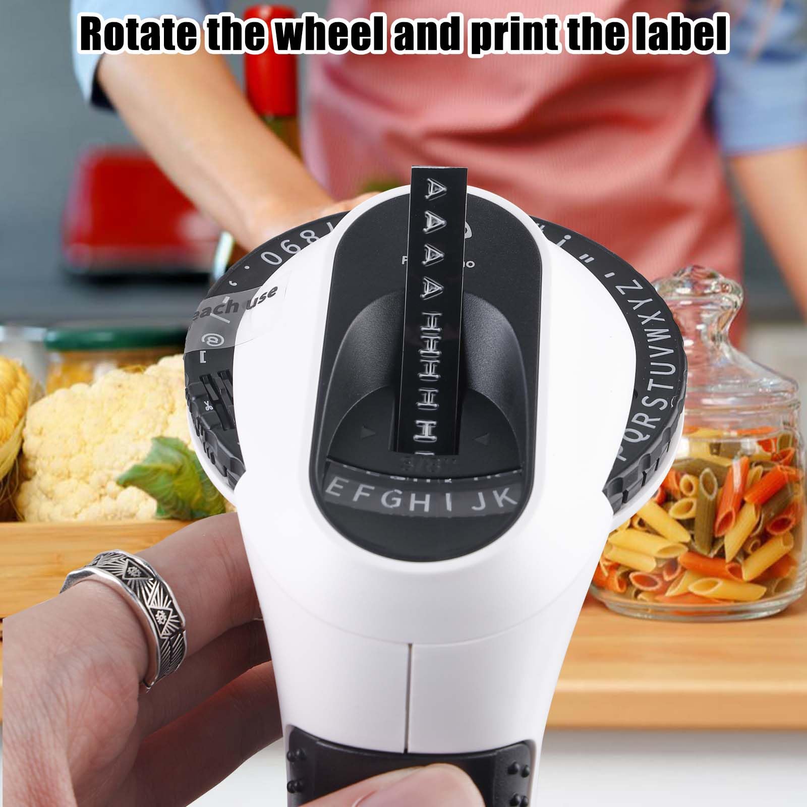 Etichettatrice, etichettatrice 3D E975 con 6 rotoli, etichettatrice portatile, etichettatrice portatile con goffratura, stampante per etichette per casa, ufficio
