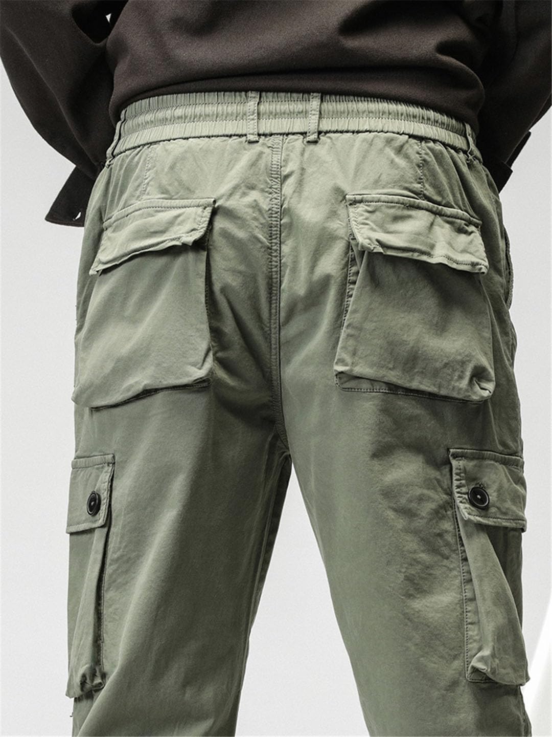 Vogrtcc Hombres Multi-Bolsillos Cargo Pantalones Ropa De Trabajo Slim Fit Joggers Militar Casual Pantalones Tácticos