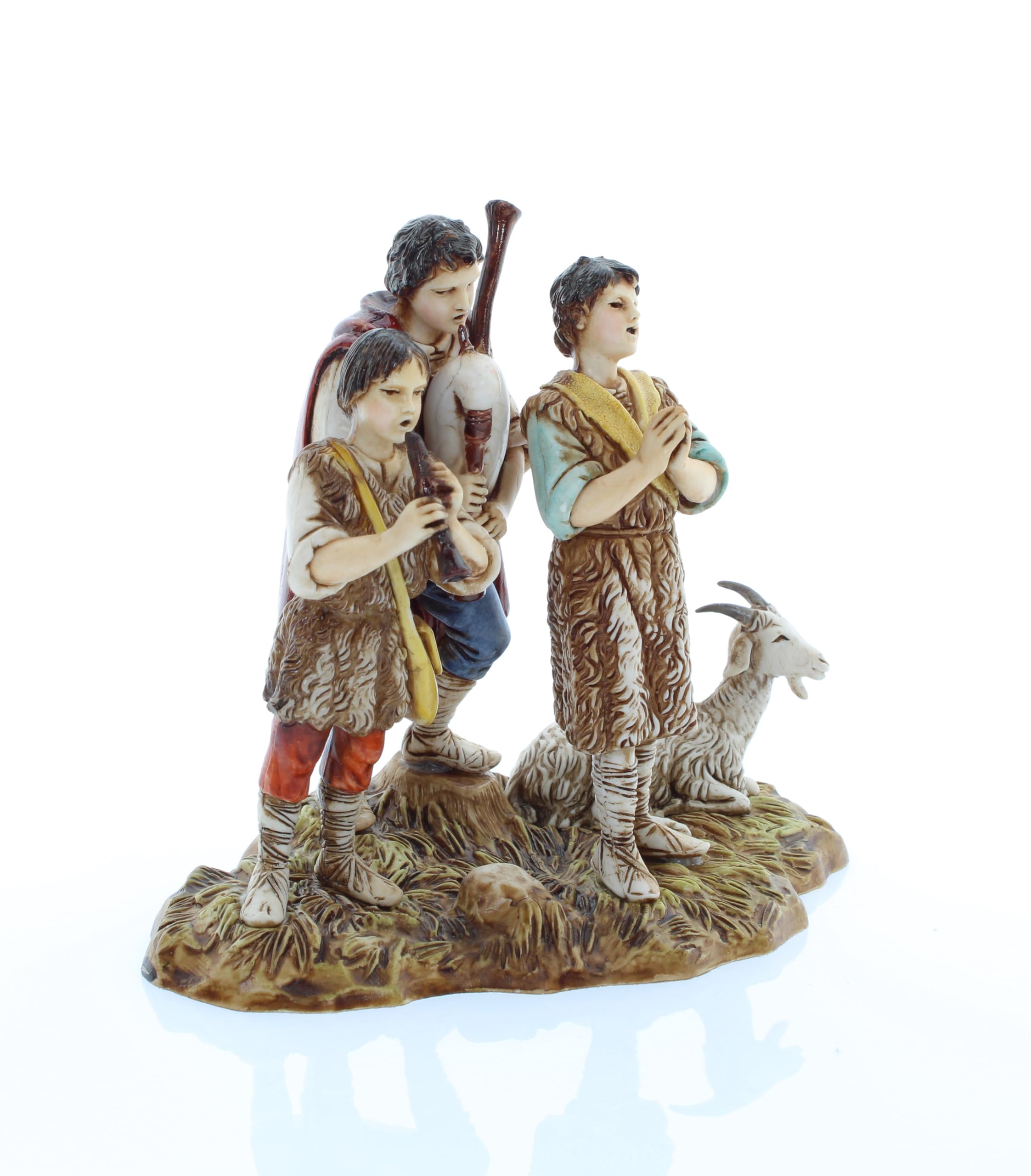 Moranduzzo Músicos para Belén de 10 Cm Escala 1:20 - Figuras de Belén Indestructibles - Estilo 700', Pintura Acabada a Mano, Producto Oficial, Escultor M. Landi
