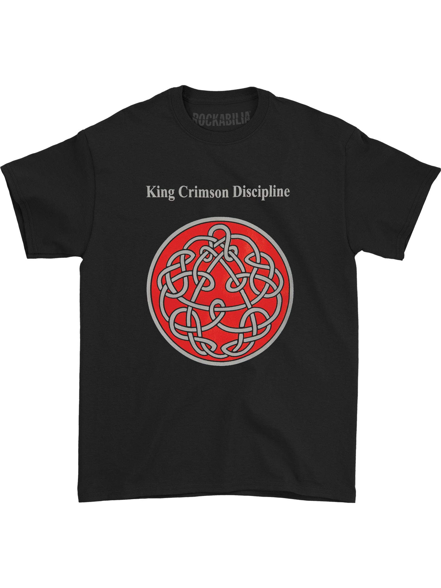 King Crimson Men's Discipline T-Shirt Red, Black, XX-Large